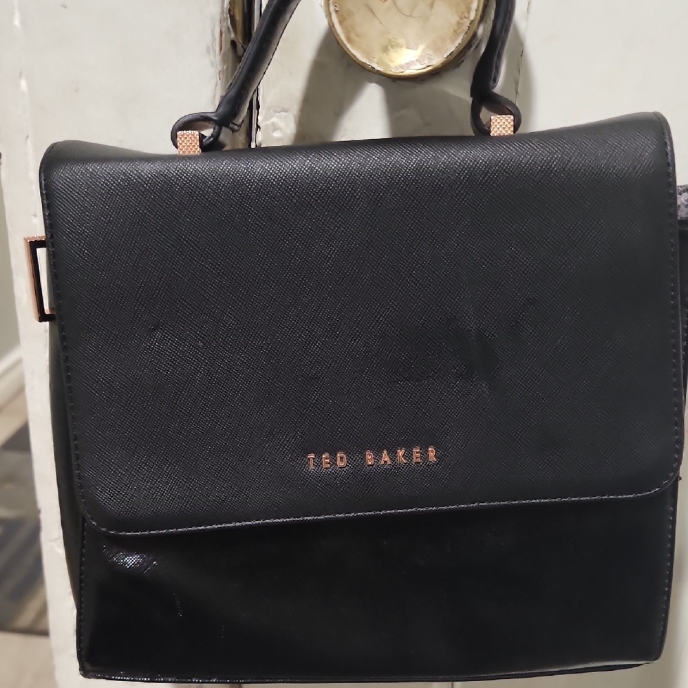 Ted Baker Black Crossbody Bag with Structured Design